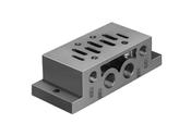 0228002100 - Metal Work ISO 3 Sub Base - Side Ported 1/2 Bsp